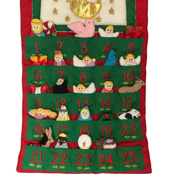 Handcrafted Museum Of Fine Arts Boston Christmas Hanging Advent Calendar 27 X 16 - Picture 3 of 7
